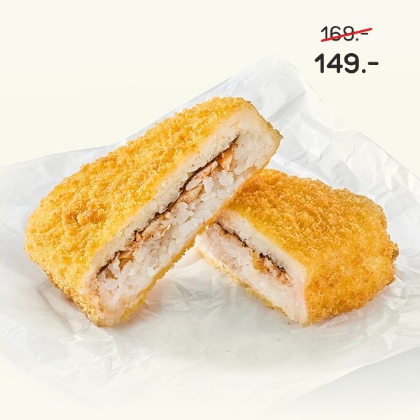 Горячий онигири с курицей