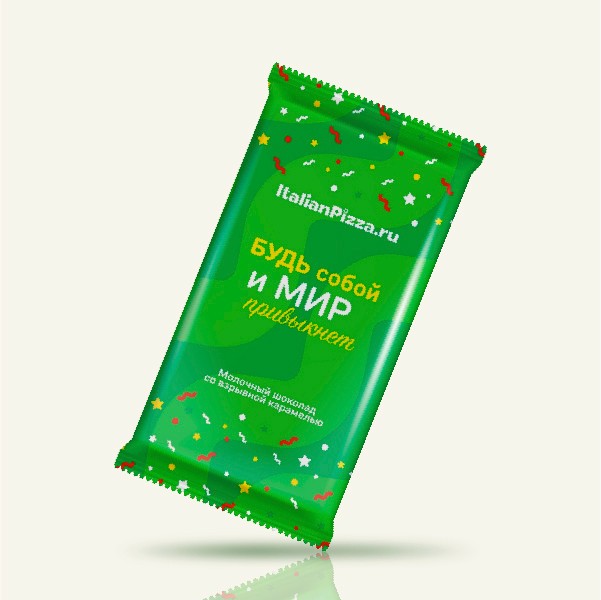 Шоколад Italian Pizza 20гр "Взрывная карамель"